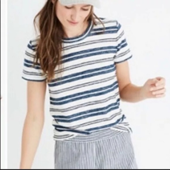 Madewell Hi-Fi Shrunken striped tee - Picture 1 of 3